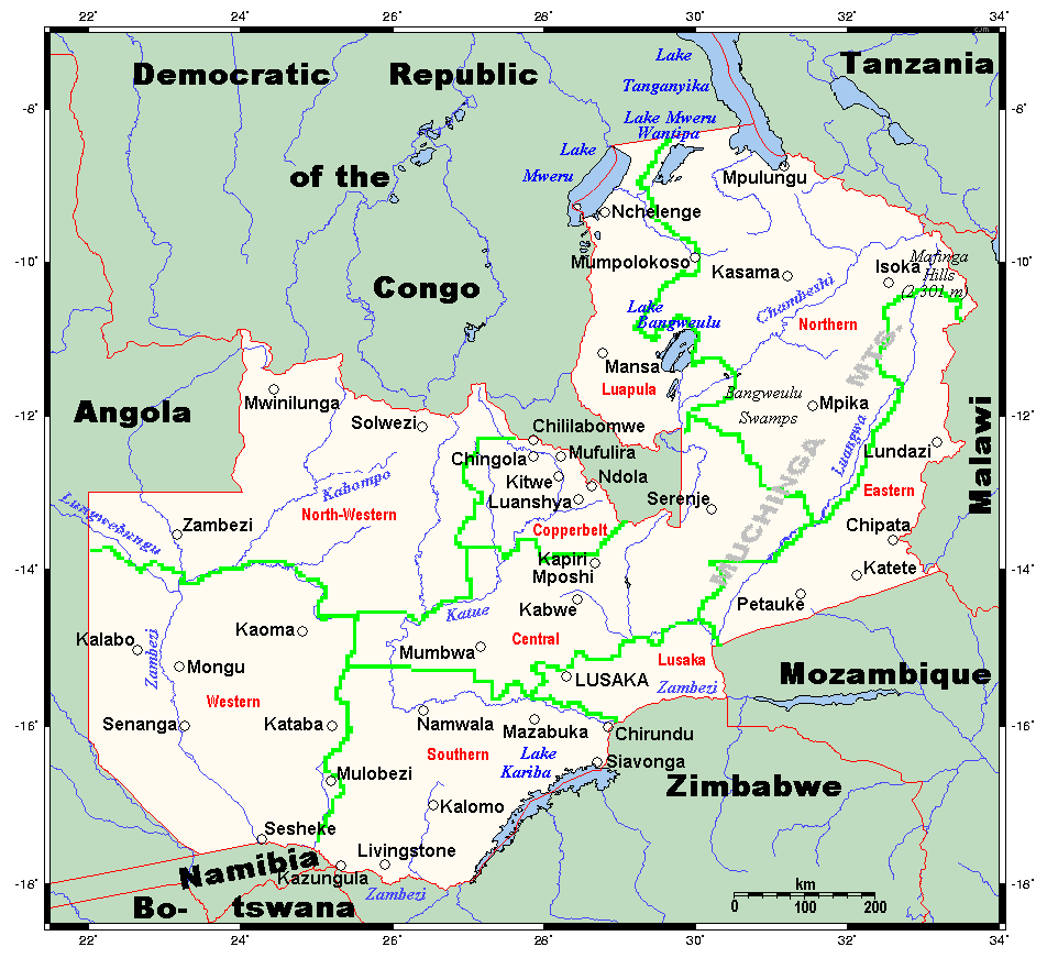 Outline of Zambia